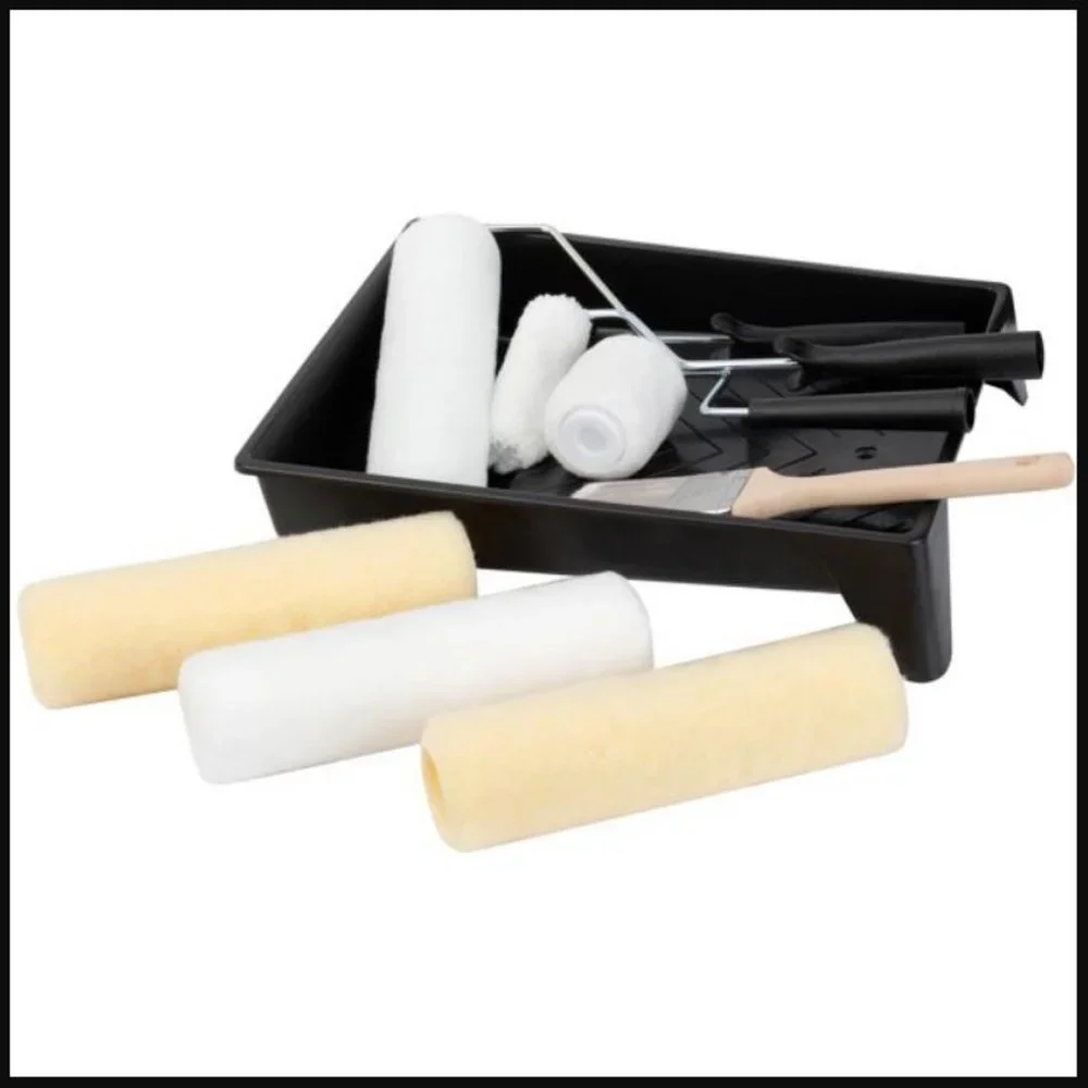 NEW 25 Piece Painting Tools Paint Roller DIY Home Improvement Supplies brushes